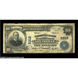 Louisville, KY - $10 1902 Plain Back Fr. 633 NB of Kentucky of Louisville Ch. # 5312This Jefferson C