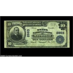 Maysville, KY - $10 1902 Plain Back Fr. 634 State NB of Maysville Ch. # 2663A nice "Fourth Charter".