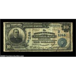Shelburne Falls, MA - $10 1902 Plain Back Fr. 624 The Shelburne Falls NB Ch. # (N)1144Pen signed Ver