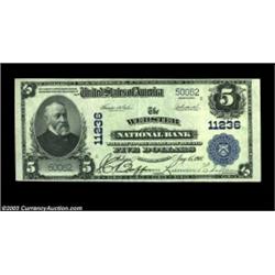 Webster, MA - $5 1902 Plain Back Fr. 606 The Webster NB Ch. # 11236A high grade large example. Extre
