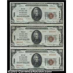 Woburn, MA - $20 1929 Ty. 2 Woburn NB Ch. # 7550Last in this unprecedented offering of Woburn notes.