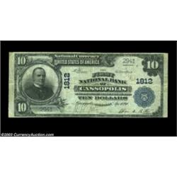 Cassopolis, MI - $10 1902 Plain Back Fr. 627 The First NB Ch. # 1812Pleasing pen signed Fine-Very Fi