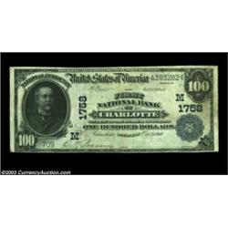 Charlotte, MI - $100 1902 Date Back Fr. 692 The First NB Ch. # (M)1758A very scarce high denominatio
