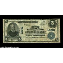 L'Anse Creuse, MI - $5 1902 Plain Back Fr. 609 The First NB Ch. # 12661A great Michigan rarity and o
