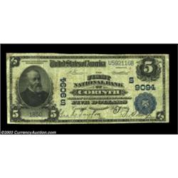 Cornith, MS - $5 1902 Plain Back Fr. 600 FNB of Cornith Ch. # (S)9094An evenly circulated and quite.