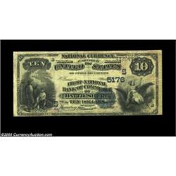 Hattiesburg, MS - $10 1882 Date Back Fr. 546 First-NB of Commerce of Hattiesburg Ch. # (S)5176Eight.