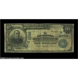 Glasgow, MT - $10 1902 Date Back Fr. 618 The Glasgow NB Ch. # (W)8655Large notes only from this inst