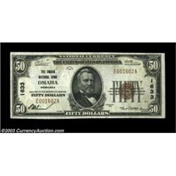 Omaha, NE - $50 1929 Ty. 1 Omaha NB Ch. # 1633The 1929 Series issue from here included only the $50.