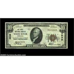 Wood River, NE - $10 1929 Ty. 1 First NB of Wood River Ch. # 3939This was the only bank to issue fro