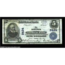 Reno, NV - $5 1902 Plain Back Fr. 606 The Reno NB Ch. # 8424A high grade large Reno note which looks