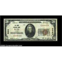 Reno, NV - $20 1929 Ty. 1 Reno NB Ch. # 8424A problem-free Very Fine example from this common bank i