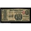 Image 1 : Portsmouth, NH - $1 Original Fr. 380 The First NB Ch. # 19A nice, evenly circulated example from low