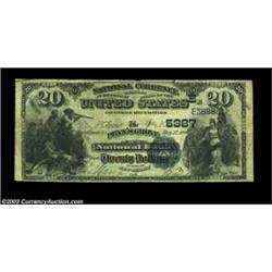 Penn's Grove, NJ - $20 1882 Date Back Fr. 555 The Penn's Grove NB Ch. # (E)5387Small notes from this