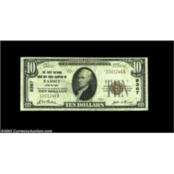 Ramsey, NJ - $10 1929 Ty. 1 FNB & TC of Ramsey Ch. # 9367This was the only note issuing bank in this
