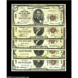 A Quintet of New Jersey 1929 Series NationalsCamden, NJ - $5 1929 Ty. 1 Camden NB & TC Ch. # 1209 VG