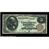 Image 1 : Auburn, NY - $5 1882 Brown Back Fr. 469 The Cayuga County NB Ch. # 1345A lovely serial number 1 $5 B