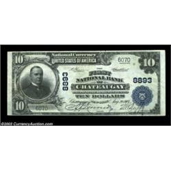 Chateaugay, NY - $10 1902 Plain Back Fr. 626 The First NB Ch. # 8893We've handled several small note