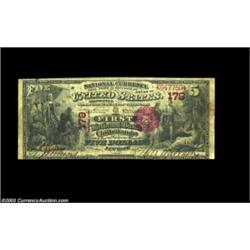 Chittenango, NY - $5 1875 Fr. 401 The First NB Ch. # 179A great New York rarity from a bank which is