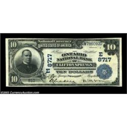 Clifton Springs, NY - $10 1902 Plain Back Fr. 626 The Ontario NB Ch. # (E)8717One of the great rarit