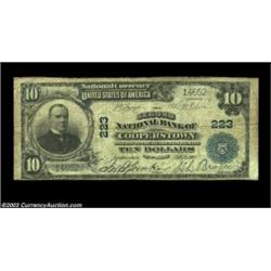 Cooperstown, NY - $10 1902 Plain Back Fr. 624 The Second NB Ch. # 223An evenly circulated Fine examp