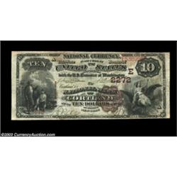 Cortland, NY - $10 1882 Brown Back Fr. 487 The NB of Cortland Ch. # (E)2272A nice evenly circulated.