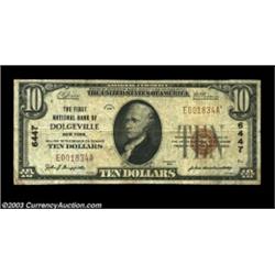 Dolgeville, NY - $10 1929 Ty. 1 The First NB Ch. # 6447Evenly circulated Fine-Very Fine, with a few.