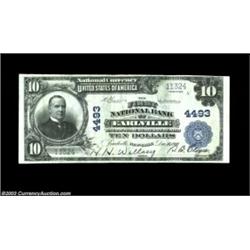 Earlville, NY - $10 1902 Plain Back Fr. 627 The First NB Ch. # 4493Five large notes are recorded in.