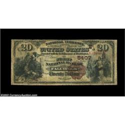 Falconer, NY - $20 1882 Brown Back Fr. 504 The First NB Ch. # (E)5407A tougher bank in large size, w