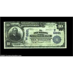 Flushing, NY - $10 1902 Plain Back Fr. 627 The Flushing NB Ch. # 9691Large notes only from this scar