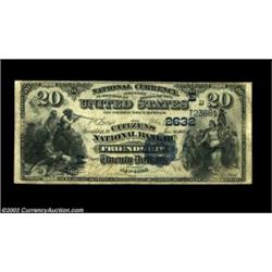 Friendship, NY - $20 1882 Date Back Fr. 555 The Citizens NB Ch. # (E)2632A tougher type from this ba