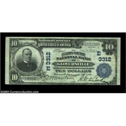 Gloversville, NY - $10 1902 Plain Back Fr. 624 The Fulton County NB Ch. # (E)3312A considerably nice