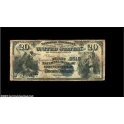 Gouverneur, NY - $20 1882 Value Back Fr. 581 The First NB Ch. # (E)2510The only Value Back known on.