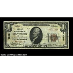 Gouverneur, NY - $10 1929 Ty. 1 The First NB Ch. # 2510Pleasing Very Fine. Important notice: We expe