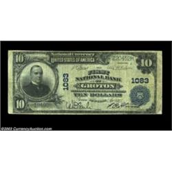 Groton, NY - $10 1902 Plain Back Fr. 624 The First NB Ch. # 1083A pleasing Fine large example from t