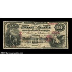 Hamilton, NY - $10 Original Fr. 412 The National Hamilton Bank Ch. # 1334A rare and underrated type.