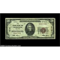 Herkimer, NY - $20 1902 Plain Back Fr. 650 The First NB Ch. # 3183Herkimer, NY - $20 1929 Ty. 1 The.