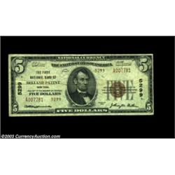 Holland Patent, NY - $5 1929 Ty. 2 The First NB Ch. # 5299The only denomination issued, with just fo