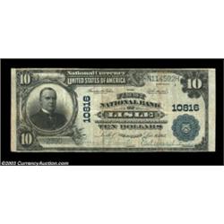 Lisle, NY - $10 1902 Plain Back Fr. 632 The First NB Ch. # 10816A rare bank which was the sole issue