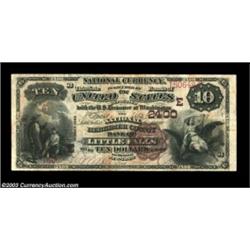 Little Falls, NY - $10 1882 Brown Back Fr. 490 The National Herkimer County Bank Ch. # (E)2400Large.