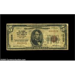 Livonia, NY - $5 1929 Ty. 1 The Stewart NB & TC Ch. # 13006The only denomination issued by this bank