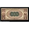 Image 2 : Lowville, NY - $5 1882 Brown Back Fr. 466 The First NB Ch. # 348A lovely $5 Brown Back with a neat t