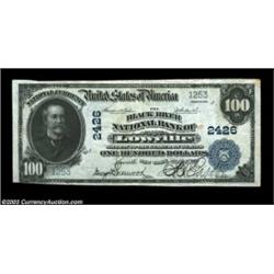 Lowville, NY - $100 1902 Plain Back Fr. 704 The Black River NB Ch. # 2426A much higher grade example