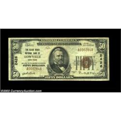 Lowville, NY - $50 1929 Ty. 1 Black River NB of Lowville Ch. # 2426Very scarce in small size as well