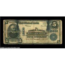Lyons Falls, NY - $5 1902 Plain Back Fr. 609 The Lyons Falls NB Ch. # 12836Three large notes are rep