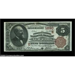 New York, NY - $5 1882 Brown Back Fr. 477 The Citizens Central NB Ch. # (E)1290An attractive $5 Brow