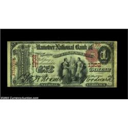 New York, NY - $1 1875 Fr. 384 Hanover NB of the City of New York Ch. # 1352A boldly signed example.
