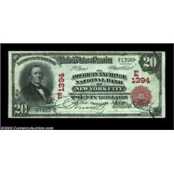 New York, NY - $20 1902 Red Seal Fr. 640 The American Exchange NB Ch. # (E)1394A beautiful $20 Red S