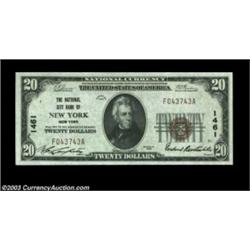 New York, NY - $20 1929 Ty. 1 National City Bank of New York Ch. # 1461A hugely margined, fully embo