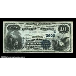 New York, NY - $10 1882 Value Back Fr. 577 The Lincoln NB Ch. # (E)2608This is a rare type from New.