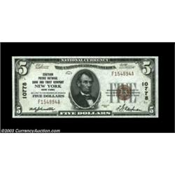 New York, NY - $5 1929 Ty. 1 Chatham Phenix NB & TC Ch. # 10778A lovely Type One Five from a proific
